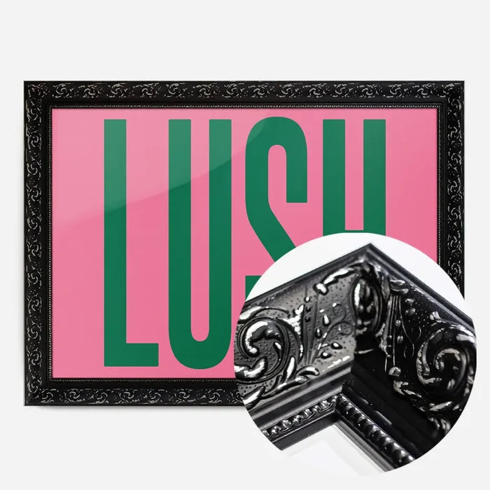 21x30cm | 8¼ x 11¾in / Black Ornate Frame