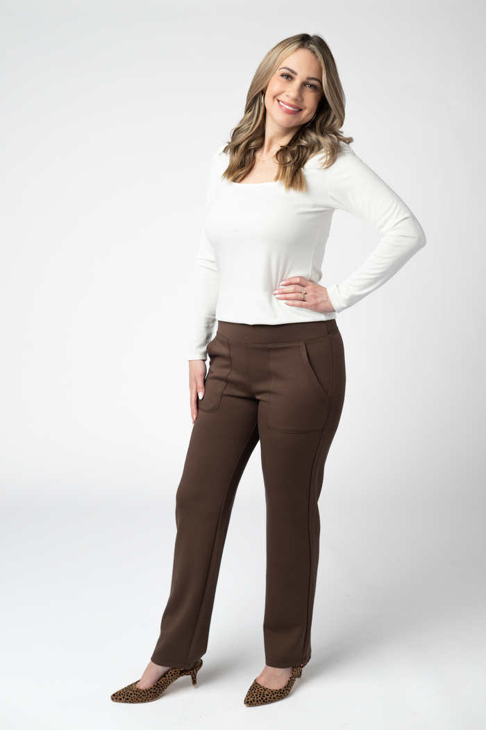 Luxe Ankle Bottoms- Brown