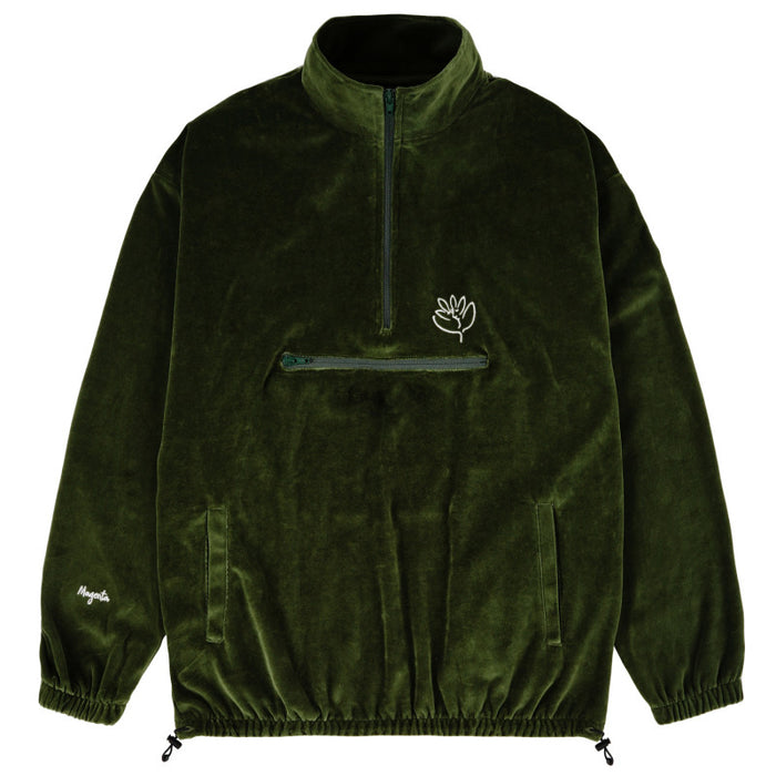 MAGENTA - DIMANCHE VELOURS HIGHNECK FOREST GREEN