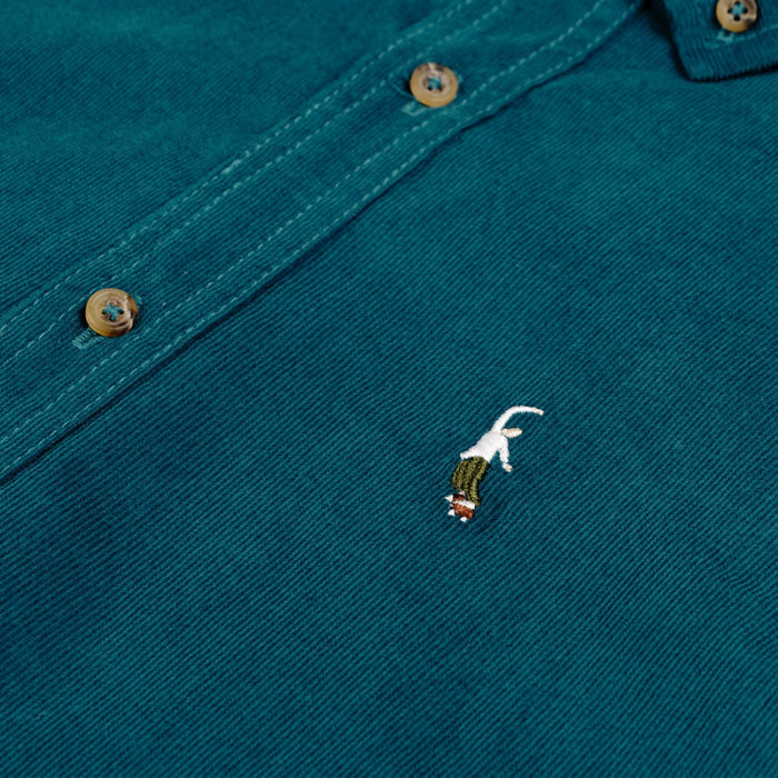 MAGENTA - PWS CORD SHIRT PETROL BLUE
