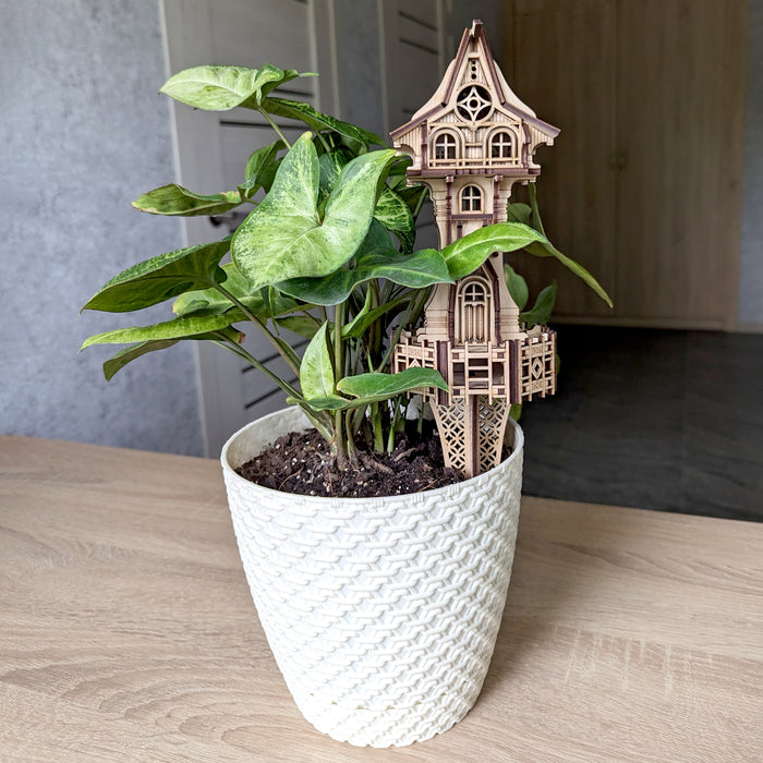 Magic Garden Tower With Optional Stake For Flower Pot
