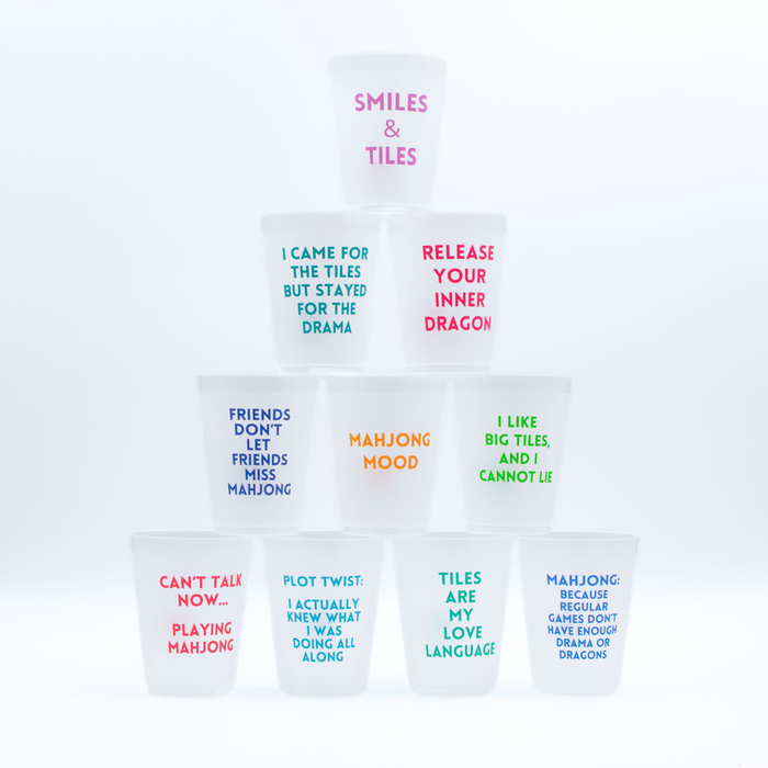 Mahjong Frosted Cups