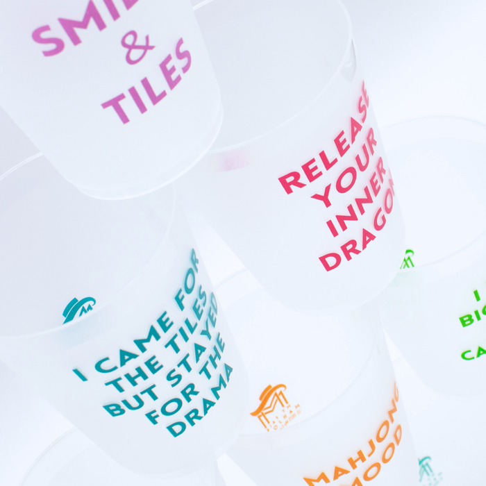 Mahjong Frosted Cups