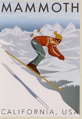 Mammoth Lakes Skier Poster