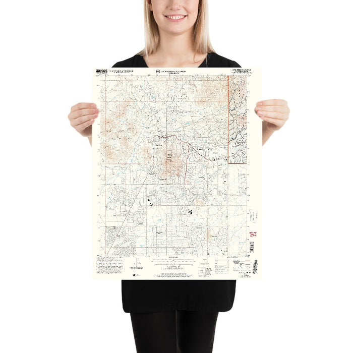 Map of Cave Creek, Arizona by USGS, 2004 – Carefree & Cave Creek Regional Park