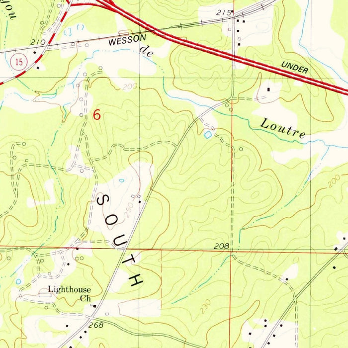 Map of El Dorado, Arkansas by USGS, 1981 – Smackover, Calion & Ouachita River