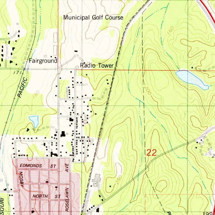 Map of El Dorado, Arkansas by USGS, 1981 – Smackover, Calion & Ouachita River