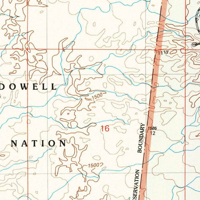 Map of Fountain Hills, Arizona by USGS, 2004 – Fort McDowell, Salt River & Tonto National Forest