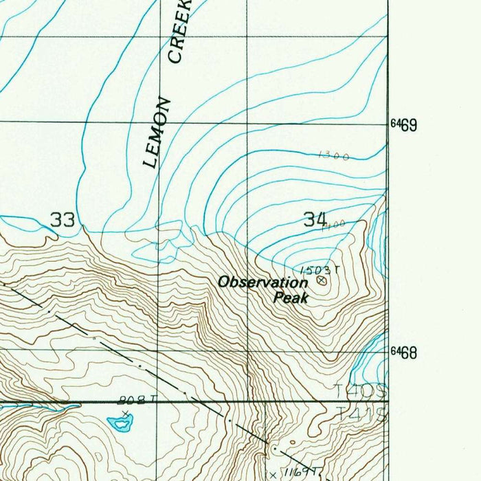 Map of Juneau, Alaska by USGS, 1986 – Douglas Island, Gastineau Channel & Mendenhall Glacier