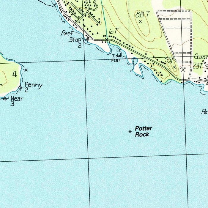Map of Ketchikan B-5 SW, Alaska by USGS, 1991 – Tongass National Forest, Alexander Archipelago