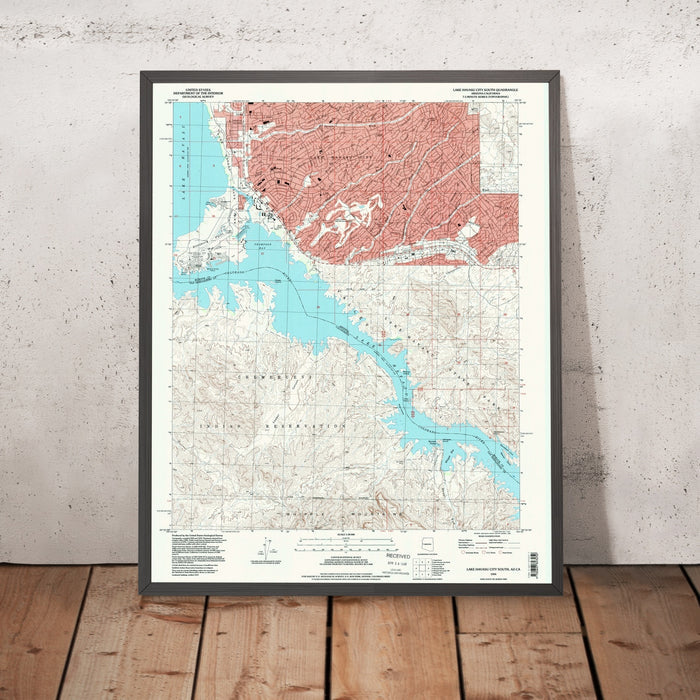 Map of Lake Havasu City, Arizona by USGS, 1994 – Lake Havasu & Colorado River