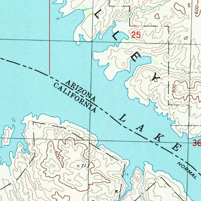 Map of Lake Havasu City, Arizona by USGS, 1994 – Lake Havasu & Colorado River