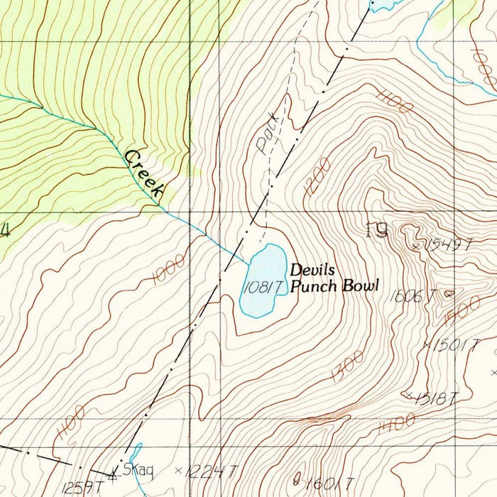 Map of Skagway, Alaska by USGS, 1991 – Taiya Inlet, White Pass & Klondike Gold Rush NHP