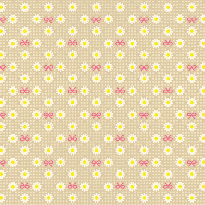 Margaret & Sophie 8- Retro Margaret Flower - Beige - Quilt Gate