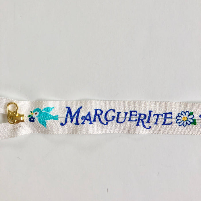 Marguerite Zipper (Language of Fruits) - Blue - Atsuko Matsuyama
