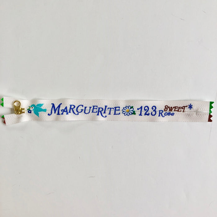 Marguerite Zipper (Language of Fruits) - Blue - Atsuko Matsuyama