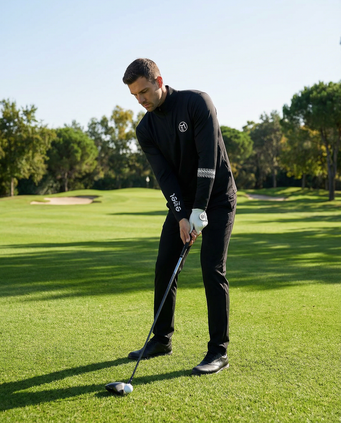 MAVAM MID LAYER QUARTER ZIP BLACK