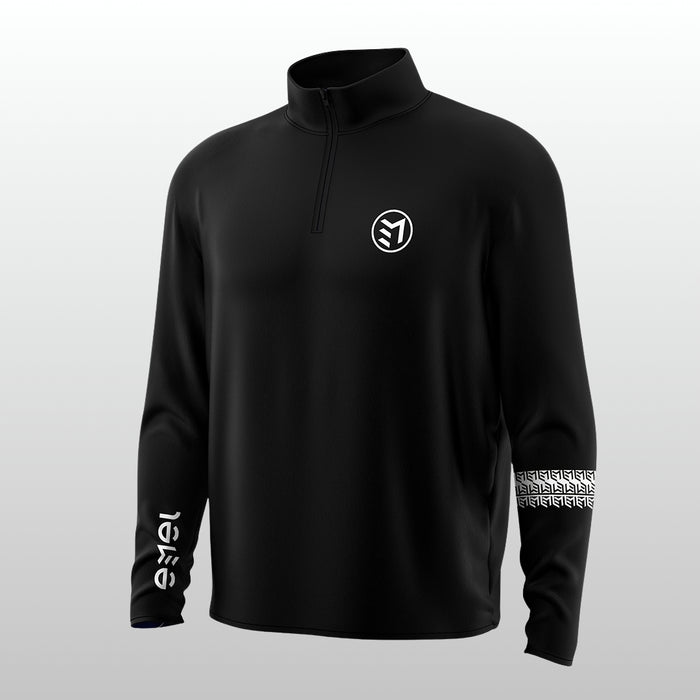 MAVAM MID LAYER QUARTER ZIP BLACK