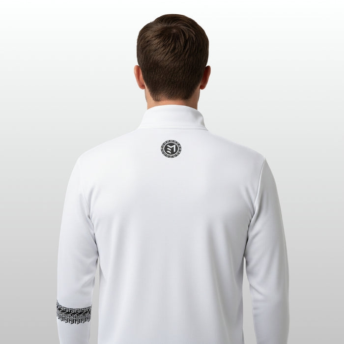 MAVAM MID LAYER QUARTER ZIP ICE WHITE