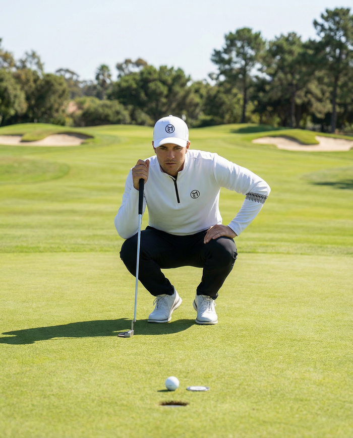 MAVAM MID LAYER QUARTER ZIP ICE WHITE
