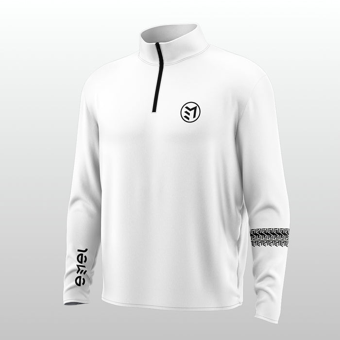 MAVAM MID LAYER QUARTER ZIP ICE WHITE