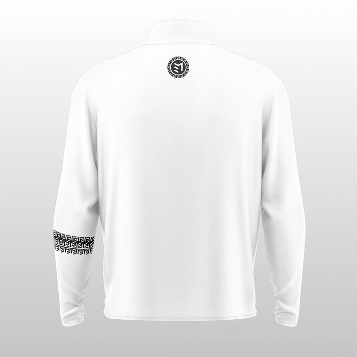 MAVAM MID LAYER QUARTER ZIP ICE WHITE