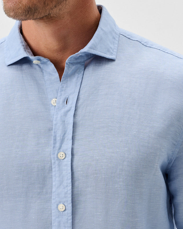 McCarthy Linen Blend Shirt - Malibu
