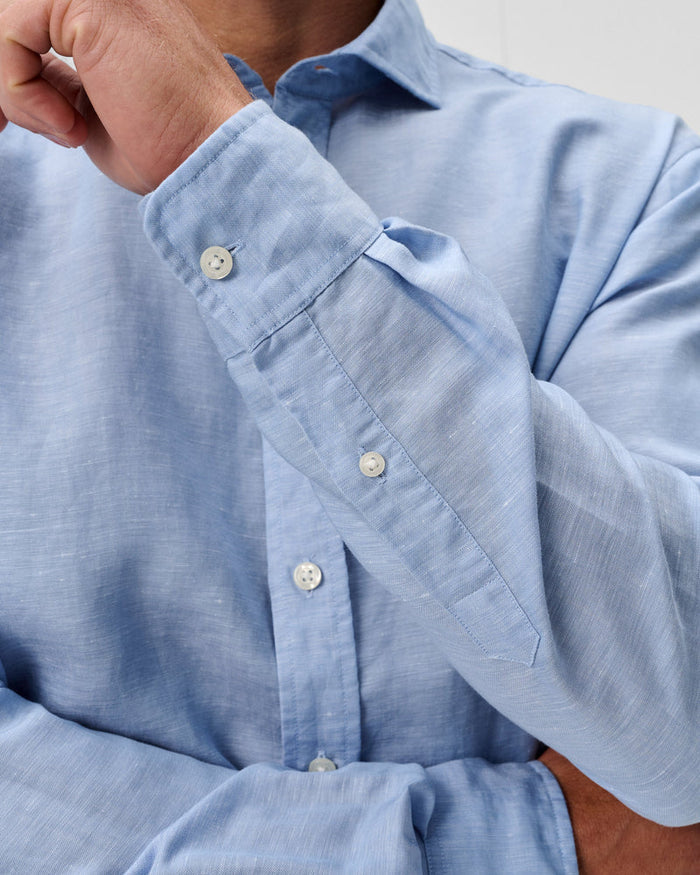 McCarthy Linen Blend Shirt - Malibu