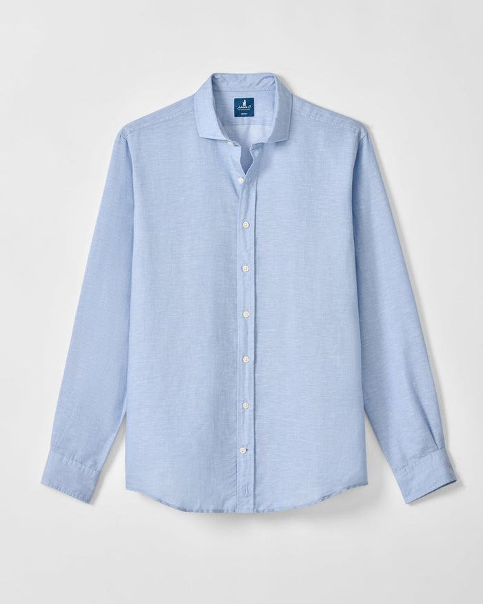 McCarthy Linen Blend Shirt - Malibu