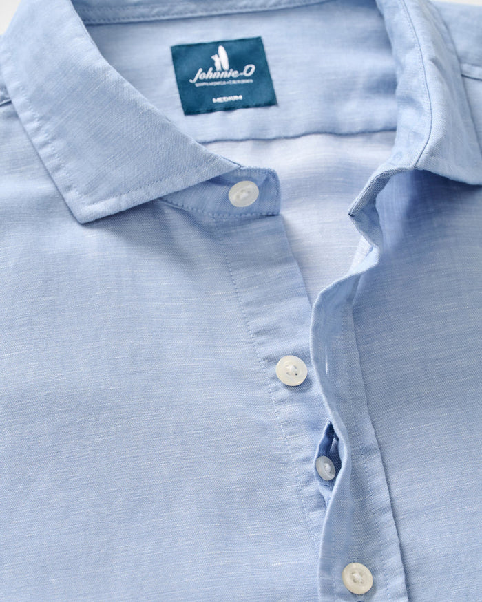 McCarthy Linen Blend Shirt - Malibu