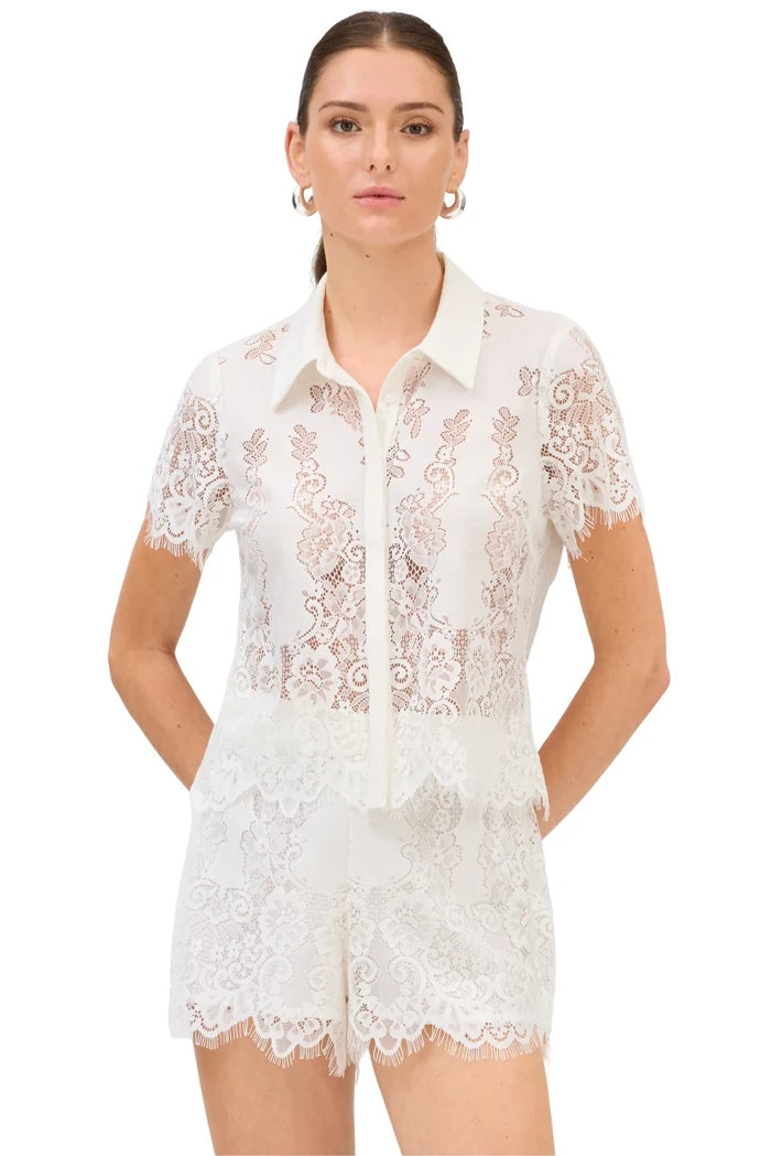 Meadow Blouse-White