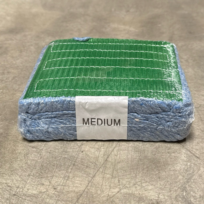 MEDIUM BLUE MOP W/ 5" BAND, LOOPED & BANDED
