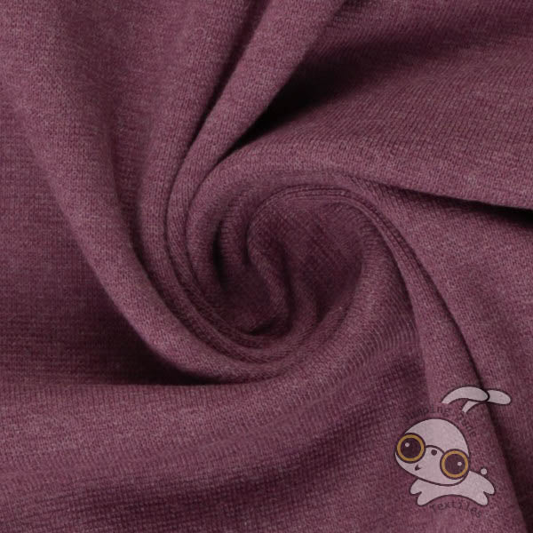 Melange Purple Ribbing, 240 gsm
