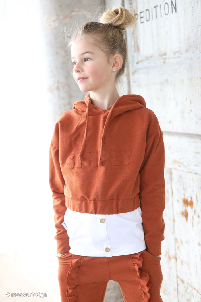 Melange Terracotta Sweatshirt Fleece