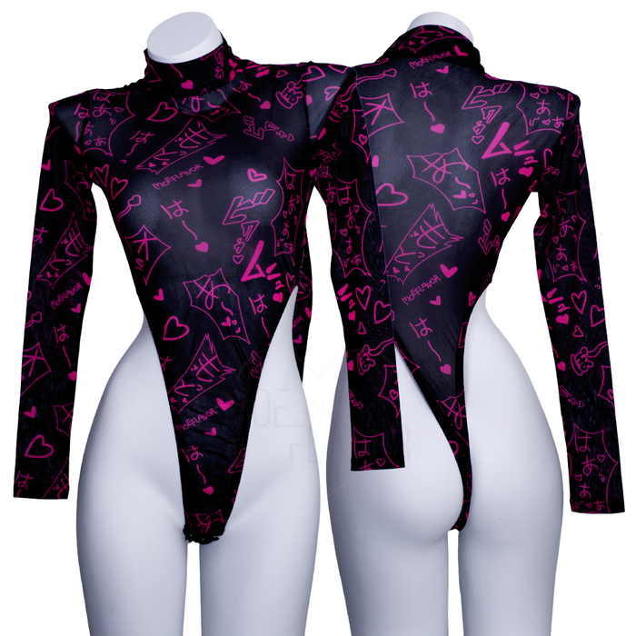 Mesh Manga Noises Bodysuit