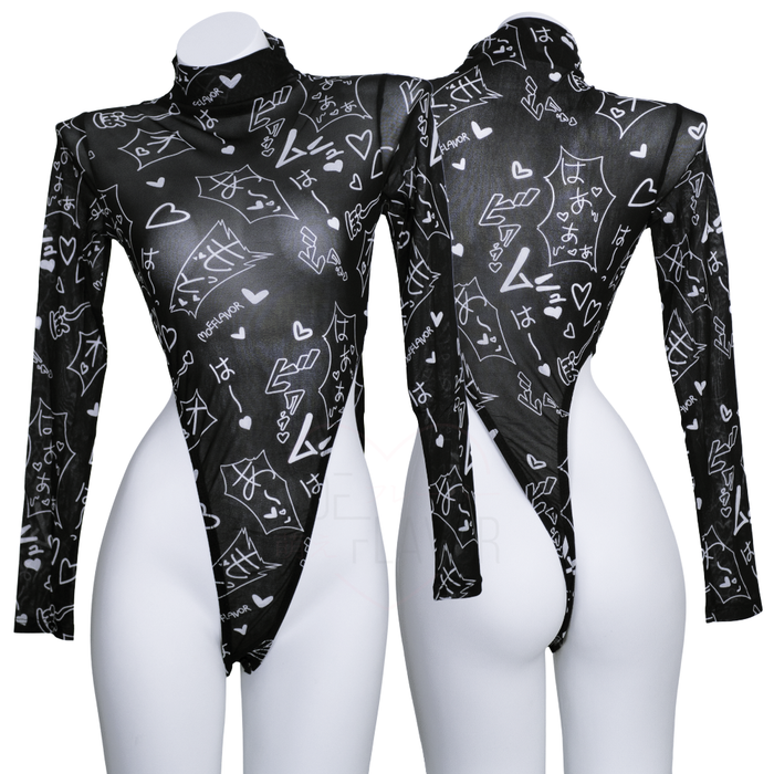 Mesh Manga Noises Bodysuit