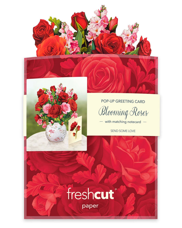 Mini Blooming Roses |  Pop-up Greeting Cards