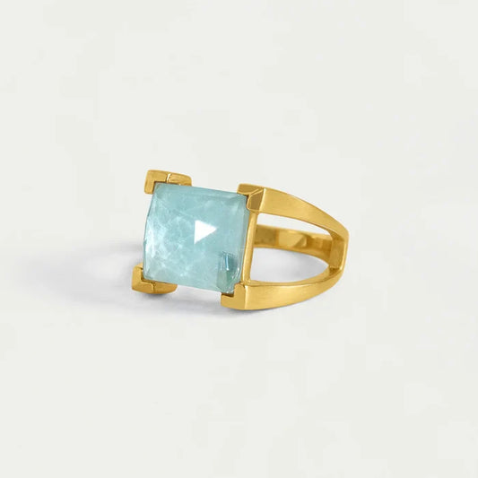 Mini Plaza Ring-Sky Blue-Dean Davidson