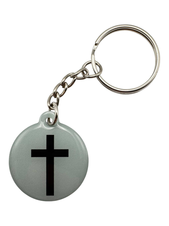 Mint + Cross  | Tap To Pray® Acrylic Keychain