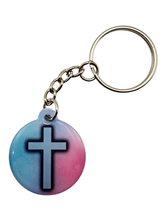 Mint + Cross  | Tap To Pray® Acrylic Keychain
