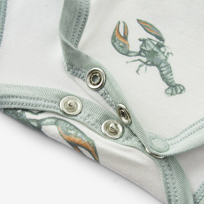 Mint Lobster Luxe Stretch Short Sleeve One Piece
