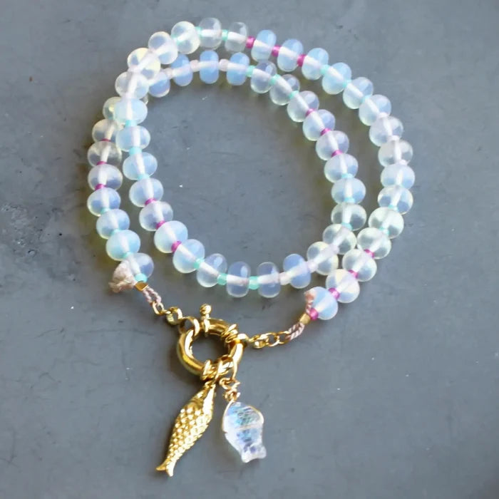 Mirage Stone Candy Fish Necklace
