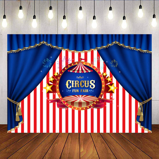Mocsicka Circus Fun Fair Theme Party Props Fireworks Happy Birthday Background-Mocsicka Party