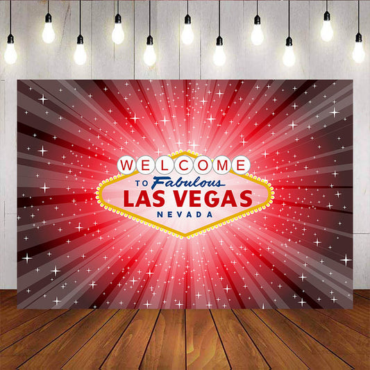 Mocsicka Las Vegas Theme Party Decoration Shining Red Beam Photo Backdrops-Mocsicka Party