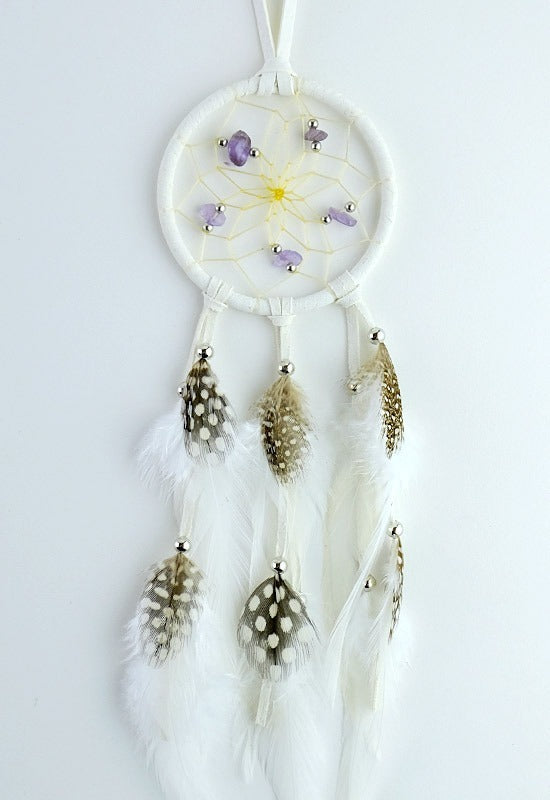 2.5" w/ Semi Precious Stones - White