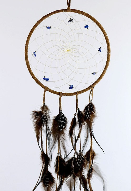 6" w/ Semi Precious Stones - Brown