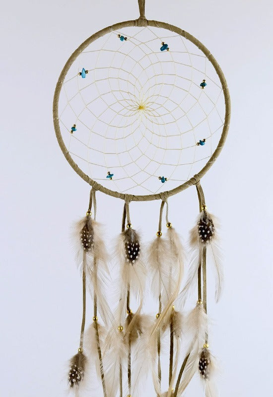 6" w/ Semi Precious Stones - Tan
