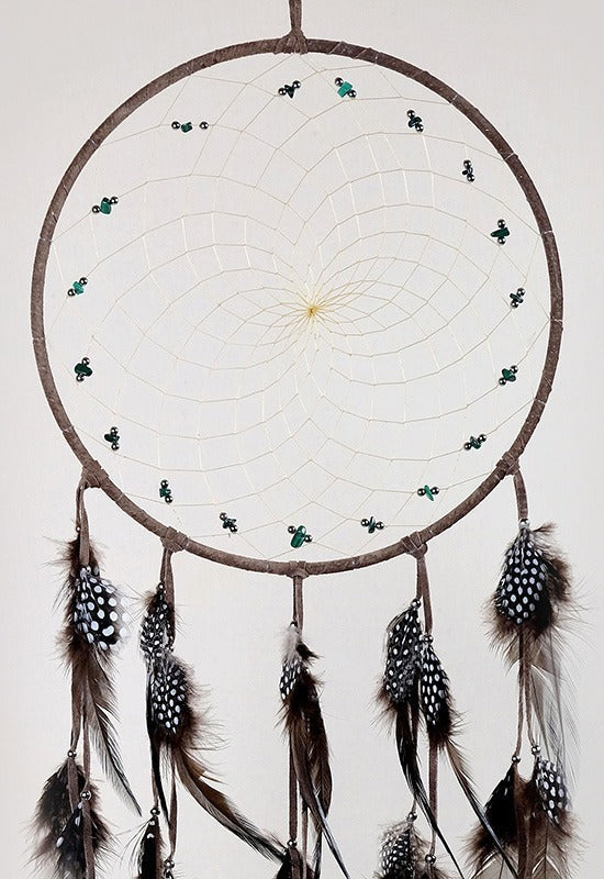 9" w/ Semi Precious Stones - Brown