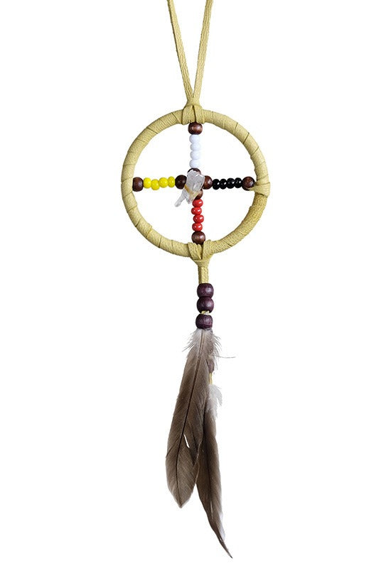 2" Medicine Wheel w/ Crystal