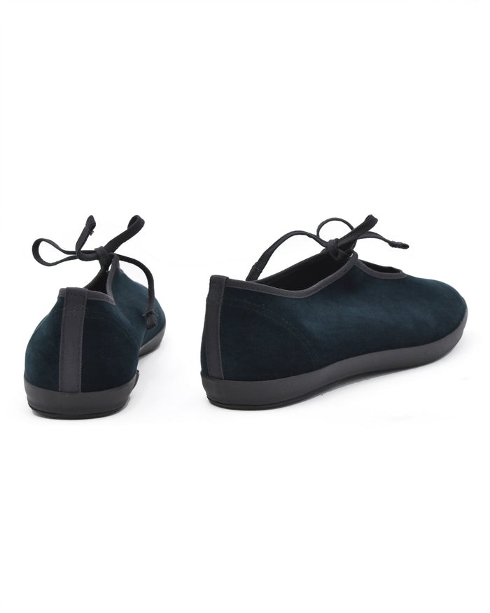 Moonstar Lite Prim Green Velvet Flat